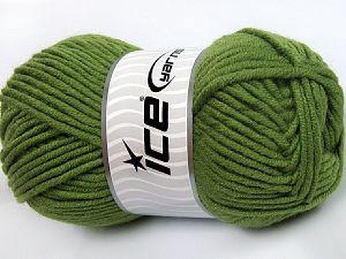 Groene breiwol kopen khaki – merino wol 50% gemengd met 50% acryl garen – breigaren 100gram per bol breinaalden maat 7 mm – wol breien met plezier | DEWOLWINKEL.NL